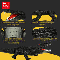 HW 3CH Radio Control Animal juguetes dibujos animados simulación infrarrojo cocodrilo plástico remoto RC divertido infrarrojo nivel juguetes para mascotas