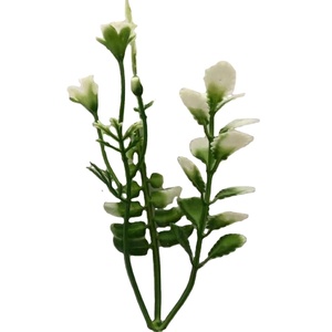 Bouquet de feuilles de plantes vertes, fleur artificielle de simulation de déco d'hôtel en plastique pour la maison, hôtel, mariage, mur vert vertical - Product Image 1