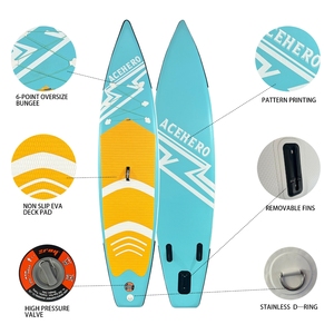 Planche de <span class=keywords><strong>paddle</strong></span> gonflable tout-terrain ACEHERO, écologique, avec <span class=keywords><strong>3</strong></span> <span class=keywords><strong>ailerons</strong></span>, en matériau Drop Stitch pour la pratique du <span class=keywords><strong>paddle</strong></span> - Product Image 2