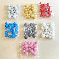 Décoration de gâteau en fausse mousse, mini-ballons colorés, perles à insérer pour cupcakes, fournitures de pâtisserie DIY, vente chaude