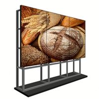 Monitor de Video Wall de Bisel Estrecho 1080p, Pantalla Táctil LCD de 46 Pulgadas, Gráficos con Pantalla Táctil Capacitiva de 10 Puntos, IP65 para Centros Comerciales