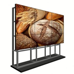 Hẹp bezel 2K * 4K <span class=keywords><strong>Video</strong></span> tường màn hình 46 49 55 65 inch nối màn hình 0.8 1.8 mét LCD quảng cáo hiển thị TV sân bay 2x2 OEM - Product Image 2