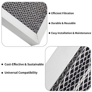 HVAC thay thế 20*20*1 có thể giặt merv 8 khung nhôm lọc - Product Image 5