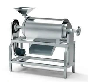 Profesyonel tek kanal çırpıcı meyve kağıt hamuru makinesi hamuru meyve suyu yapma makinesi için tutku