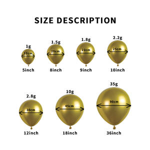 टोंगल उच्च गुणवत्ता वाले लेटेक्स पार्टी गुब्बारे धातु 10-इंच क्रोम गुब्बारे थोक - Product Image 2