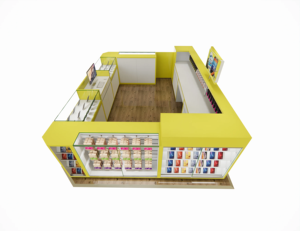 Tùy chỉnh điện thoại di động Mall Showcase Tủ kiosk hiển thị cho điện thoại di động - Product Image 1