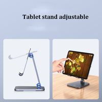 Support pliable portatif d'alliage d'aluminium pour le support universel de bureau de téléphone portable de tablette de téléphone avec le support du nord pour l'usage de lit à la maison