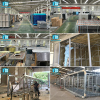 Maisons conteneurs de luxe personnalisables à distance, 20 pieds, 40 pieds, mobiles, portables, type cabane, mini-maisons, 3 chambres, 2 salles de bain