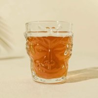 Zwart Mythe Wukong Model Geëtst Aziatisch Zen Stijl Glazen Waterglas Transparant Mat voor Thee Koffie en Whisky Bier