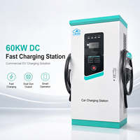 Cargador Rápido de CC de 60KW con Doble Conector y OCPP 1.6 para Flotas Comerciales y Estaciones de Carga de Vehículos Eléctricos - Proveedor IP54