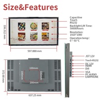 Personnalisation 27 pouces VESA support de montage arrière kiosque automatisation industrielle point de vente au détail moniteur à écran tactile libre-service
