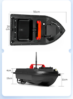 Bateau à appâts Yuerlang S50 avec GPS, portée de 500-600 m, capacité de charge de 4,4 lb, contrôle de croisière, retour à une touche, résistance aux vagues, vitesse maximale de 10 mph