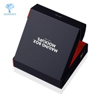 Caja de Envío Corrugada Negra Impresa Personalizada de 6x9 10x8x3 Roja Ecológica