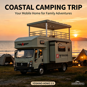 Autocaravana Howo de Dos Pisos, Camión Camper Personalizado para Expediciones, <span class=keywords><strong>Caravana</strong></span> Autosuficiente para Campamentos Familiares y Aventuras - Product Image 3