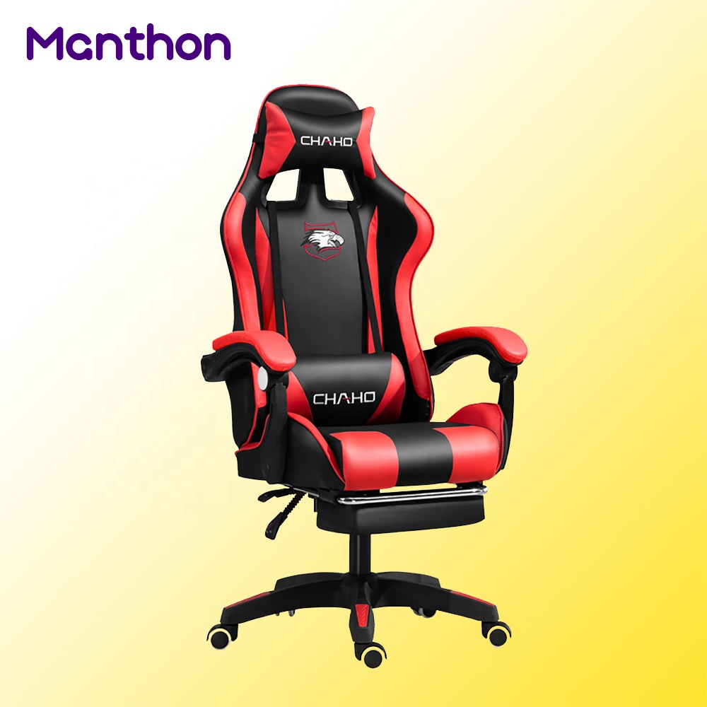 Prix bon marché offres personnalisées en cuir PU Scorpion Pro noir et rouge bureau Gamer chaise de jeu pour ordinateur PC jeu