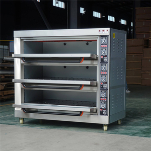 Horno de Gas de Triple Cubierta de Alta Resistencia con 6 Bandejas y 3 Ventanas de Visualización de Alta Temperatura, de Acero Inoxidable, Venta al por Mayor para Panaderías y Restaurantes - Product Image 6
