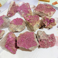 Spécimen de Calcite Cobaltique Naturelle (Cobaltocalcite) – Cristal Minéral Brut du Congo – Pierre de Cobalt pour Collectionneur et Présentation