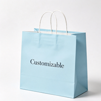 Sac de shopping en papier kraft écologique et recyclable avec logo personnalisé imprimé et poignée plate pour les magasins de vêtements, de cosmétiques et de détail
