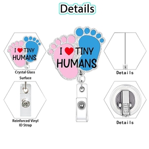 Portabadge in Acrilico per Halloween, Accessori Quotidiani, <span class=keywords><strong>Serie</strong></span> Fantasmi, Portabadge Retrattile per Infermieri - Product Image 2