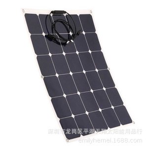 Panneau solaire flexible 156,75 mm x 156,75 mm monocristallin laminé ETFE pour utilisation en camping-car, bateau, bateau de pêche - Product Image 1