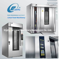 Four rotatif commercial pour boulangerie, 32 plateaux, à circulation d'air chaud, vapeur, contrôle programmable automatique, pour moulins à farine, hôtels, maïs, fruits