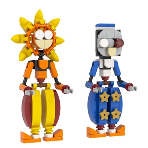 MOC1457 MOC <span class=keywords><strong>FNAF</strong></span> Soleil et Lune Ours de Minuit Anime Figurines d'Action Blocs de Construction Figurines Ensembles Briques Jouets 5 Nuits chez Freddy - Product Image 4