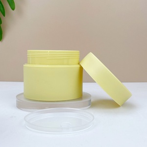 Custom Matte Double Wall Body Butter Scrub Frosted Cream <b>Jars</b> with Lids <b>Plastic</b> Luxury Skin Care 100ml 200ml 250ml Container - Product Image 2