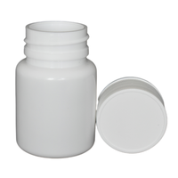 Flacons à pilules en plastique blanc PE-HD de 70ml Flacon pharmaceutique pour comprimés à capsules Logo et couleur personnalisés