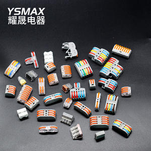 Bloques de terminales Ysmax, diámetro de cable de 1 mm, voltaje de aislamiento de 380 V, para conectores de ingeniería eléctrica - Product Image 1