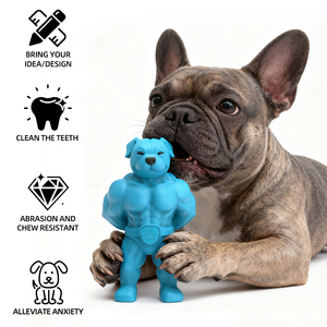 KINYU çevre dostu naylon kas köpek oyuncak katı desen yaratıcı şekil çiğnemek dayanıklı özelleştirilebilir - Product Image 3