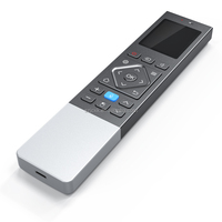 Télécommande vocale universelle intelligente RCT4018-18 touches, batterie rechargeable, portée 10m, alliage d'aluminium et écran couleur