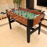 Mini 4 pieds intérieur Kicker baby-foot Table pour enfants rouge et bleu football hommes joueurs MDF matériel divertissement but
