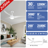 Ventilateur de plafond intelligent 1stshine ABS Blade, prix d'usine, 6 vitesses, compatible Alexa et Google, pour salon et chambre à coucher