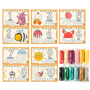2026 Super Soft & Non-Sticky DIY Numbers Theme Playdough Mats <b>Toy</b> for <b>Girls</b> and Boys - Product Image 3