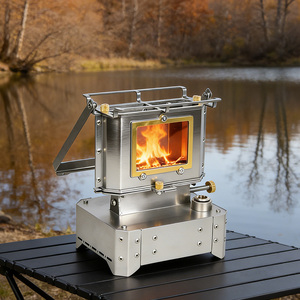 INBESTCAMP Mini Réchaud à Huile Portable pour Camping, à Flamme Réglable, en Acier, pour Pénuries de Carburant, Alimenté par Carburant Industriel - Product Image 1