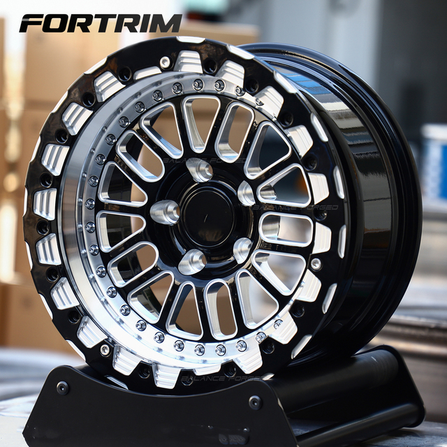 FORTRIM Luxury Custom Beadlock Wheels  Forged Aluminum Alloy Beadlock Wheel Durable Steel Rim Off-road Wheels 4x4 6x139.7mm Pcd