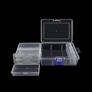 Caja de almacenamiento de joyas transparente, 6 compartimentos con tapa abatible, organizador de escritorio a prueba de polvo para diamantes de imitación y accesorios - Product Image 4