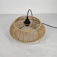 Abat-jour en rotin luminaires suspendus tissés lampes suspendues en rotin luminaire de panier de ferme réglable lampe suspendue Boho