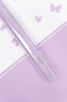 Nouveau papier d'emballage transparent en cellophane papillon, imperméable, avec bord brodé, en OPP, pour bouquets