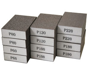 Kit d'éponges de ponçage pour plaques de plâtre, blocs de ponçage manuels, tampons de ponçage humide et sec, papier abrasif grains 60-220 - Product Image 1