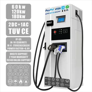 DC Three Guns 120Kw 180Kw Fast EV Charging Post for E-Bus E-Truck Program Truck Car Charger Station for Electric Car With TUV CE