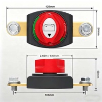 Interrupteur de coupure de courant rotatif étanche 12V 24V 48V pour bateaux, camping-cars et camions, interrupteur de batterie d'alimentation