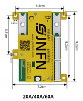 JNFN Smart BMS 17-24S 40-120A Placa de Protección Inteligente con Software para Equilibrar la Corriente del Circuito
