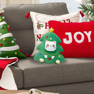 Juguete de peluche de árbol de Navidad Kawaii personalizado de fábrica, edredón de algodón PP de peluche supersuave para regalo de Navidad - Product Image 2