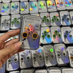 Protector de Lente Fluorescente para <span class=keywords><strong>iPhone</strong></span> 15 Pro Max <span class=keywords><strong>11</strong></span> 12, Anillo de Cámara Fluorescente de Vidrio para 14 Plus 13 Mini, Película Luminosa - Product Image 3