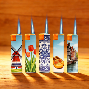 Encendedor <span class=keywords><strong>de</strong></span> Cigarrillos Eléctrico Briquet Personalizado con Adhesivo Completo, Llama <span class=keywords><strong>de</strong></span> Chorro o Resistente al Viento, Recargable con Gas - Product Image 3