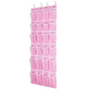 Modern Over the Door 24 Mesh Pockets Hanging Shoe Organizer Eco-Friendly <b>Foldable</b> Storage <b>Bag</b> for Men Women Kids Home Use - Product Image 1