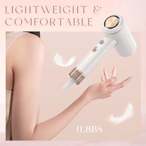 ไดร์เป่าผม 1500W-1999W มอเตอร์ไร้แปรงถ่าน DC ประจุลบ อุณหภูมิคงที่ ความเร็วสูง สำหรับใช้ในบ้าน สีขาว รุ่น HD-7077 - Product Image 4