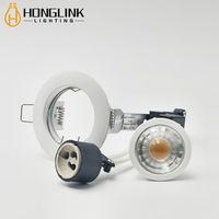 Spot encastré moderne en aluminium pour plafond intérieur, rond, halogène, LED, support GU10 MR16, IP20