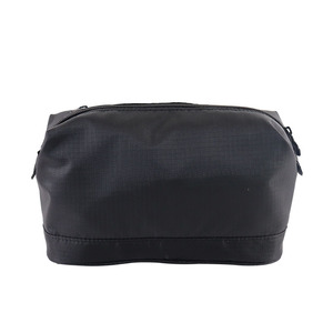 2026 Wholesale National Two-Layer Custom Logo Travel for Storage <b>Bags</b> Zipper Cosmetic Makeup Microfiber Polyester wash <b>bags</b> - Product Image 4